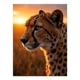 thumbnail image 1 of Diamond Art Kit for Adults, Cheetah Sunset Silhouette Beauty Diamond Painting for Adults Beginners, 5D DIY Diamond Art Painting Kits, Colorful Diamond Painting Craft for Home Decor 12x16, 1 of 7