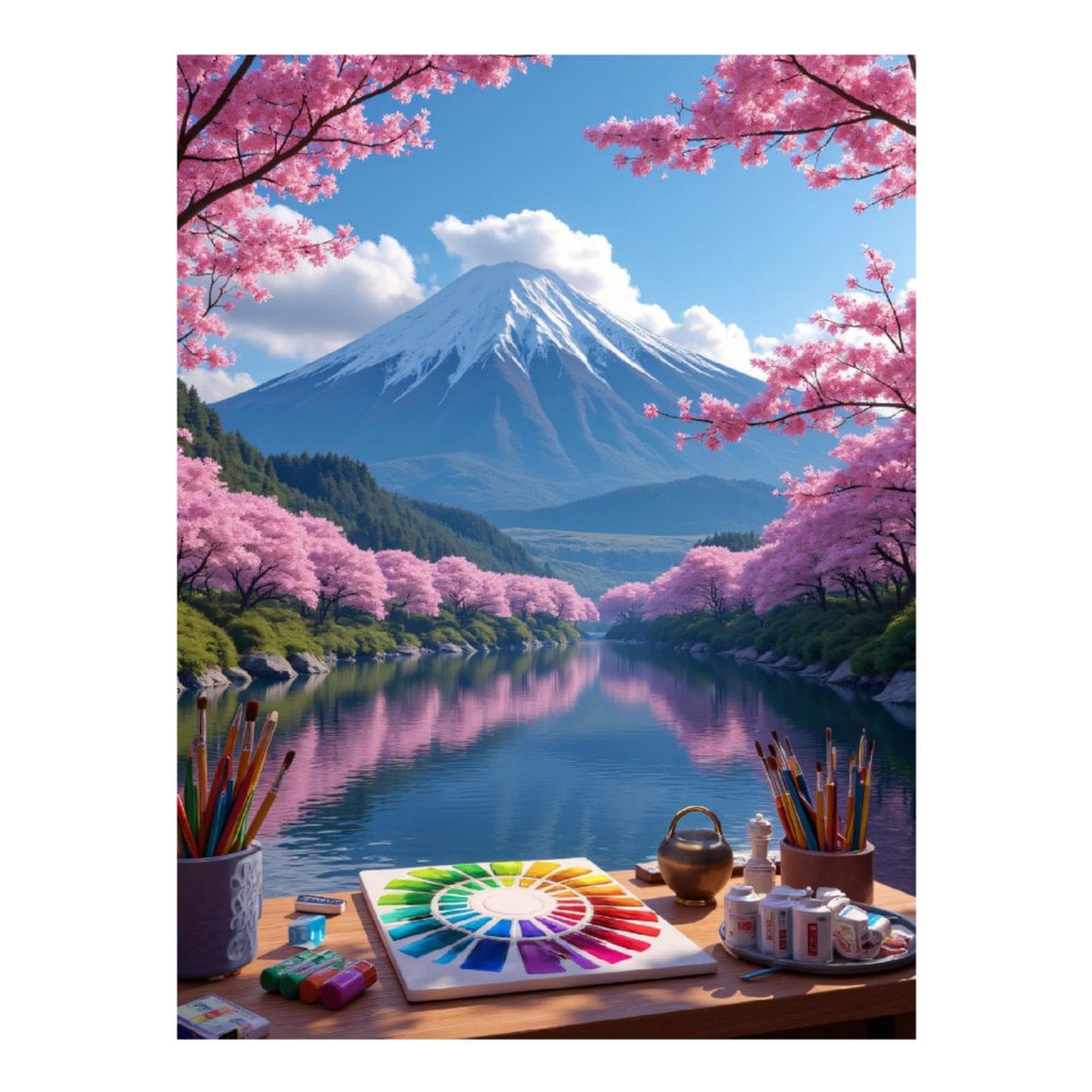 Diamond Painting Paysage Automne 5D - Kit Grand Format 30x40 Cm Pour Adultes, Loisirs Créatifs Et Cadeau Femme - 9