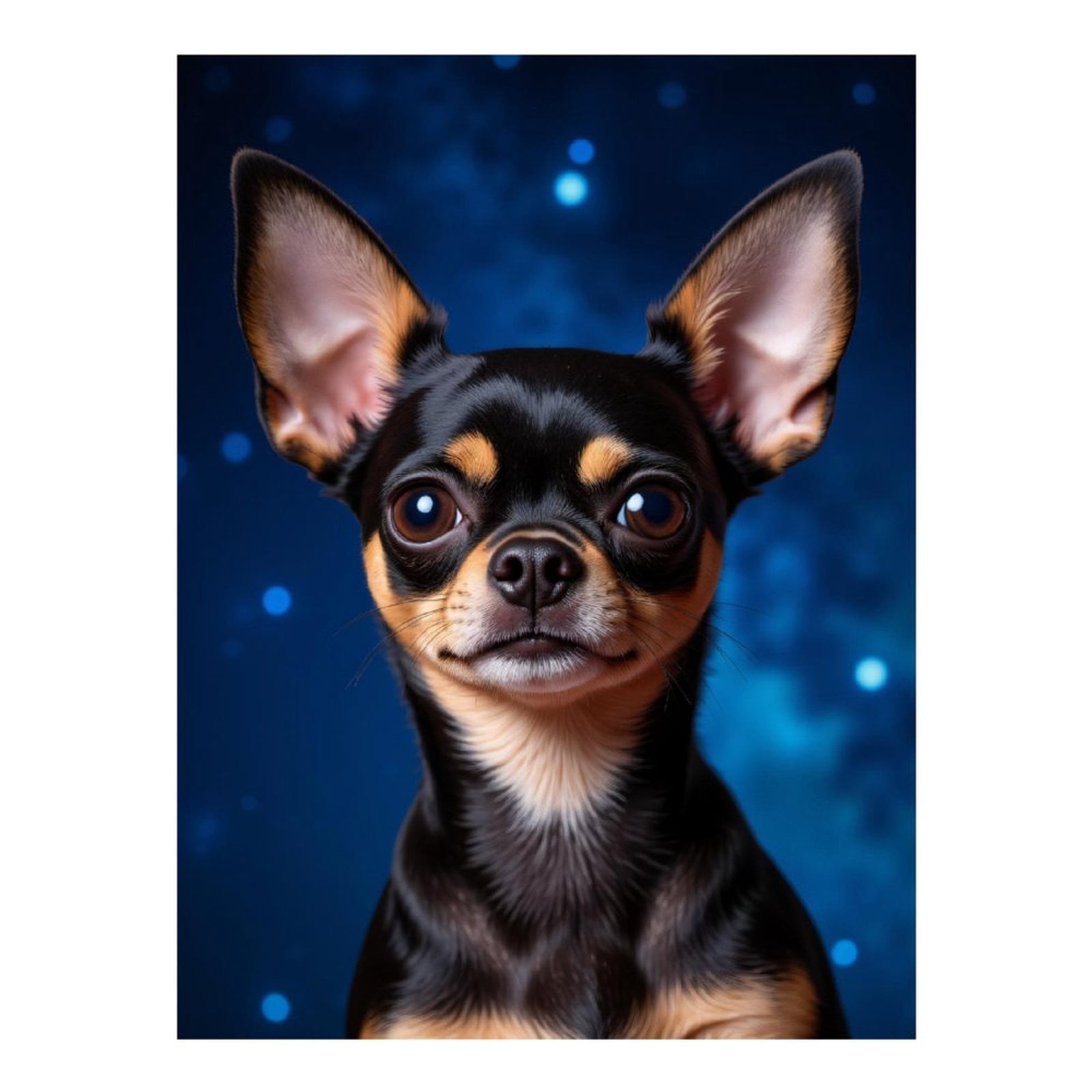 Kit Peinture Diamant 5D DIY Chihuahua – Broderie Diamant Enfant 30x40cm Chien Adorable