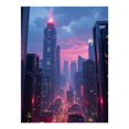 thumbnail image 1 of Diamond Art Kit for Adults, Cityscape Neon Glow Diamond Painting for Adults Beginners, DIY Diamond Art Painting Kits, 5D Diamond Painting Crafts for Home Decor 12x16 Frameless, 1 of 7