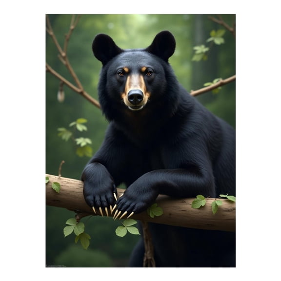 Diamond Art Kit for Adults, Classic Bear Black Print No.170 Diamond Painting for Adults Beginners, 5D DIY Diamond Art Painting Kits, Colorful Diamond Painting Craft for Home Decor 12x16