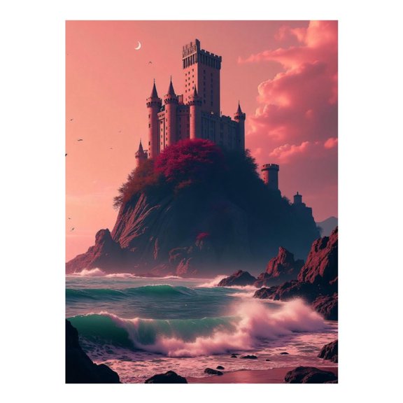 Diamond Art Kit for Adults, Classic Castle Print No.134 Diamond Painting for Adults Beginners, 5D DIY Diamond Art Painting Kits, Colorful Diamond Painting Craft for Home Decor 12x16