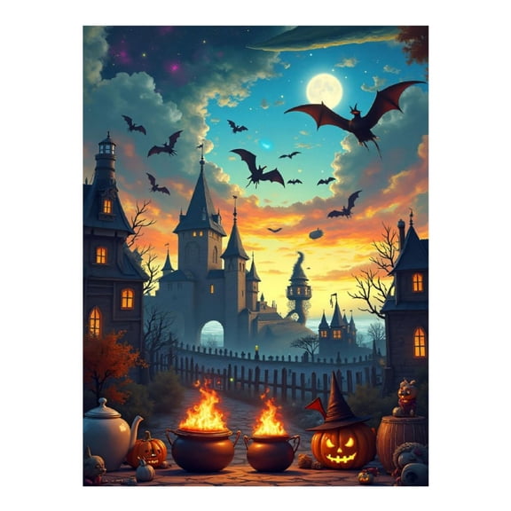 Diamond Art Kit for Adults, Classic Castle Print No.22 Diamond Painting for Adults Beginners, 5D DIY Diamond Art Painting Kits, Colorful Diamond Painting Craft for Home Decor 12x16