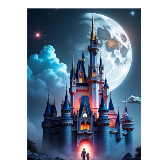 Diamond Art Kit for Adults, Classic Castle Print No.28 Diamond Painting for Adults Beginners, 5D DIY Diamond Art Painting Kits, Colorful Diamond Painting Craft for Home Decor 12x16