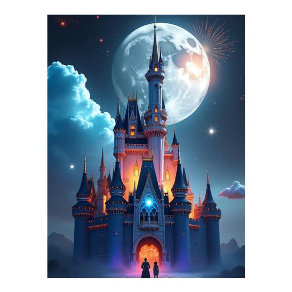 Diamond Art Kit for Adults, Classic Castle Print No.46 Diamond Painting for Adults Beginners, 5D DIY Diamond Art Painting Kits, Colorful Diamond Painting Craft for Home Decor 12x16