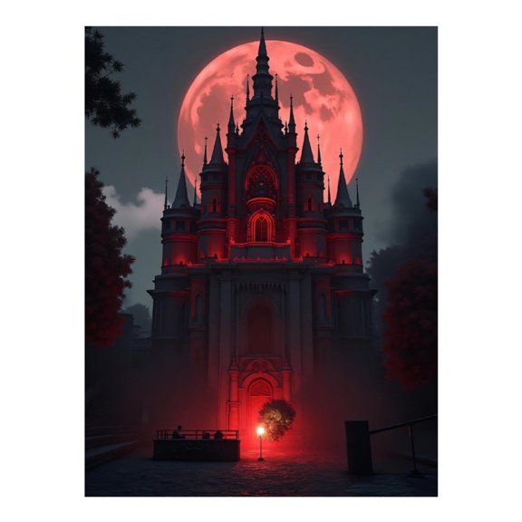 Diamond Art Kit for Adults, Classic Castle Print No.84 Diamond Painting for Adults Beginners, 5D DIY Diamond Art Painting Kits, Colorful Diamond Painting Craft for Home Decor 12x16