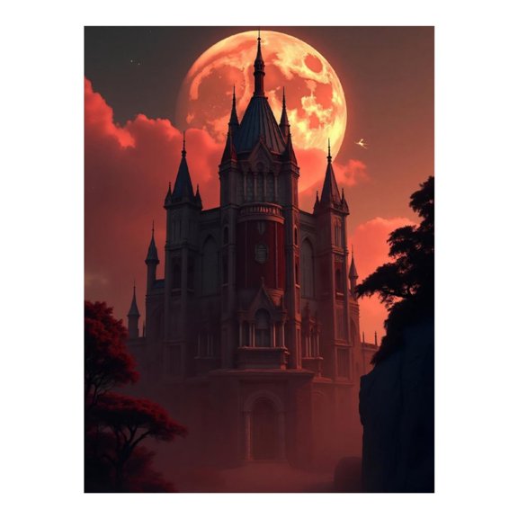 Diamond Art Kit for Adults, Classic Castle Print No.85 Diamond Painting for Adults Beginners, 5D DIY Diamond Art Painting Kits, Colorful Diamond Painting Craft for Home Decor 12x16