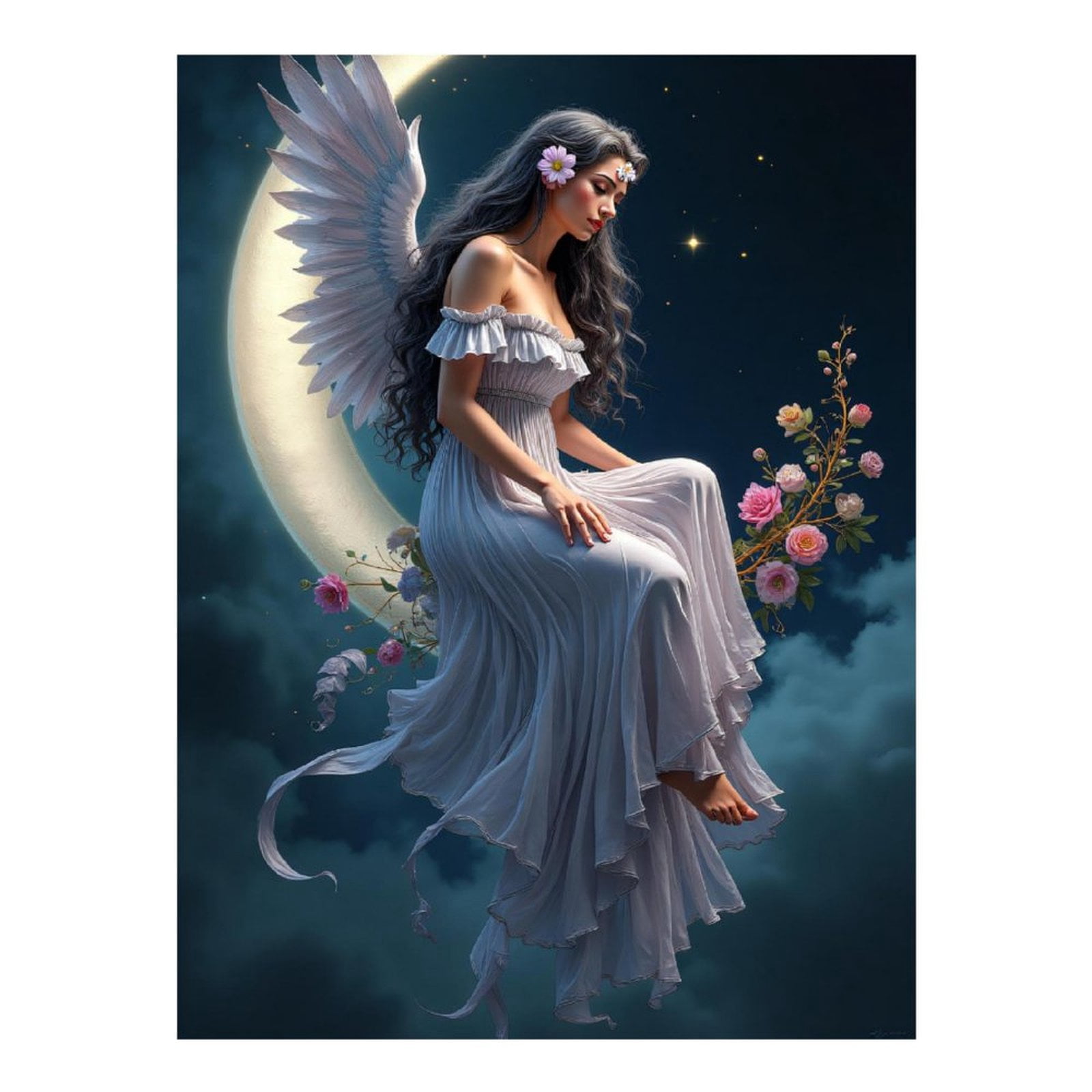 Diamond Art Kit for Adults, Classy Angel Print No.68 Diamond Painting for Adults Beginners, 5D DIY Diamond Art Painting Kits, Colorful Diamond Painting Craft for Home Decor 12x16