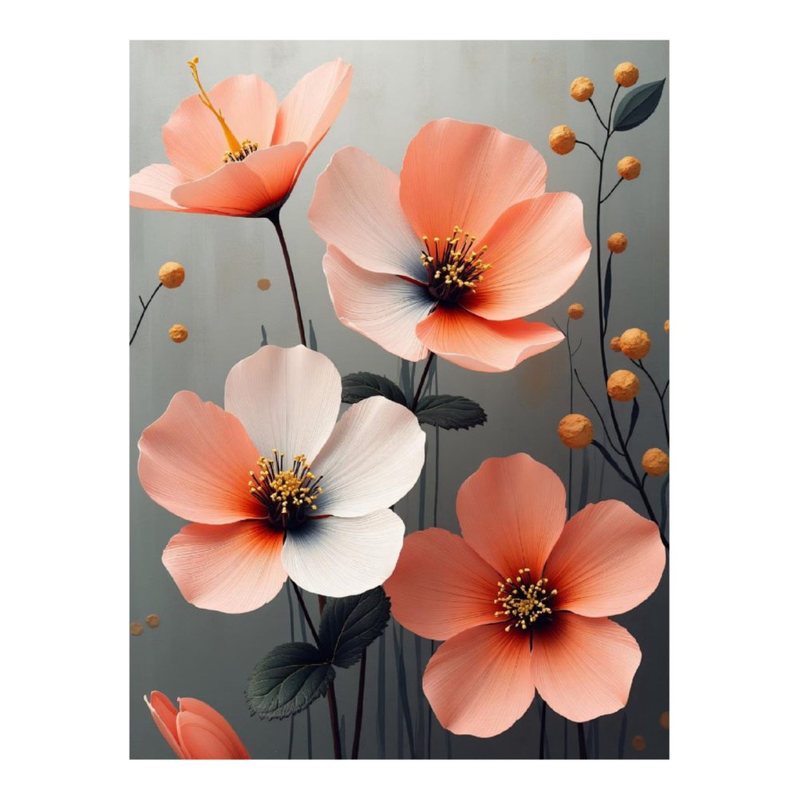 Diamond Art Kit for Adults, Classy Flower Print No.79 Diamond Painting for Adults Beginners, 5D DIY Diamond Art Painting Kits, Colorful Diamond Painting Craft for Home Decor 12x16