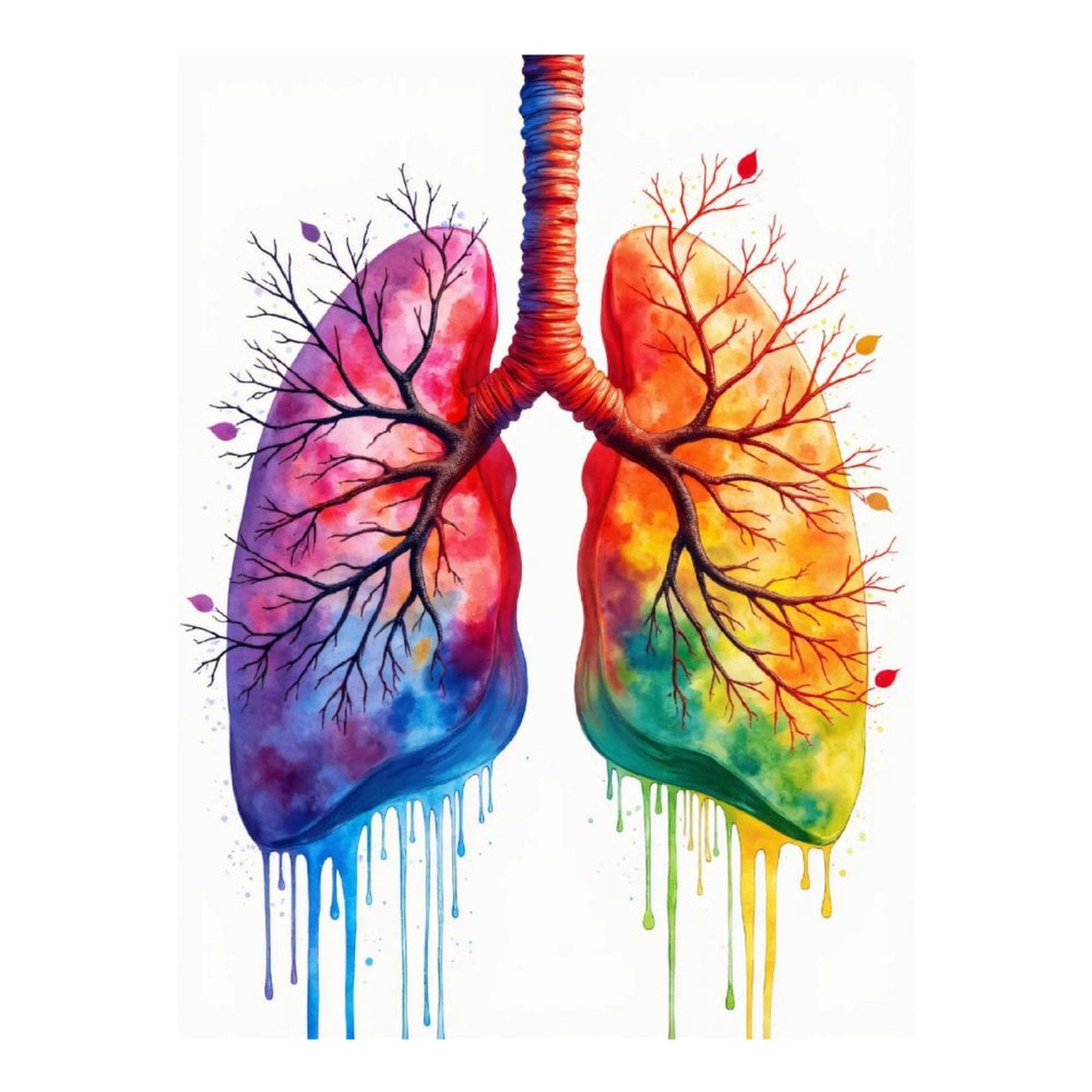 Diamond Art Kit for Adults, Colorful Abstract Lung Art Diamond Painting for Adults Beginners, 5D DIY Diamond Art Painting Kits, Colorful Diamond Painting Craft for Home Decor 12x16