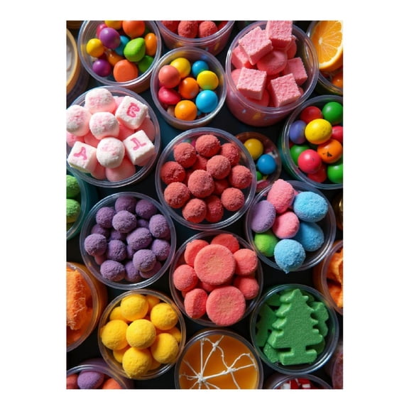 Diamond Art Kit for Adults, Colorful Candy Print No.6 Diamond Painting for Adults Beginners, 5D DIY Diamond Art Painting Kits, Colorful Diamond Painting Craft for Home Decor 12x16