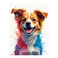 thumbnail image 1 of Diamond Art Kit for Adults, Colorful Dog Portrait Splash Art Diamond Painting for Adults Beginners, DIY Diamond Art Painting Kits, 5D Diamond Painting Crafts for Home Decor 12x16 Frameless, 1 of 7