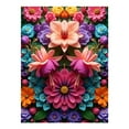 thumbnail image 1 of Diamond Art Kit for Adults, Colorful Floral Symmetry Art Print Diamond Painting for Adults Beginners, 5D DIY Diamond Art Painting Kits, Colorful Diamond Painting Craft for Home Decor 12x16, 1 of 7
