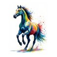 thumbnail image 1 of Diamond Art Kit for Adults, Colorful Galloping Horse Art Diamond Painting for Adults Beginners, DIY Diamond Art Painting Kits, 5D Diamond Painting Crafts for Home Decor 12x16 Frameless, 1 of 7