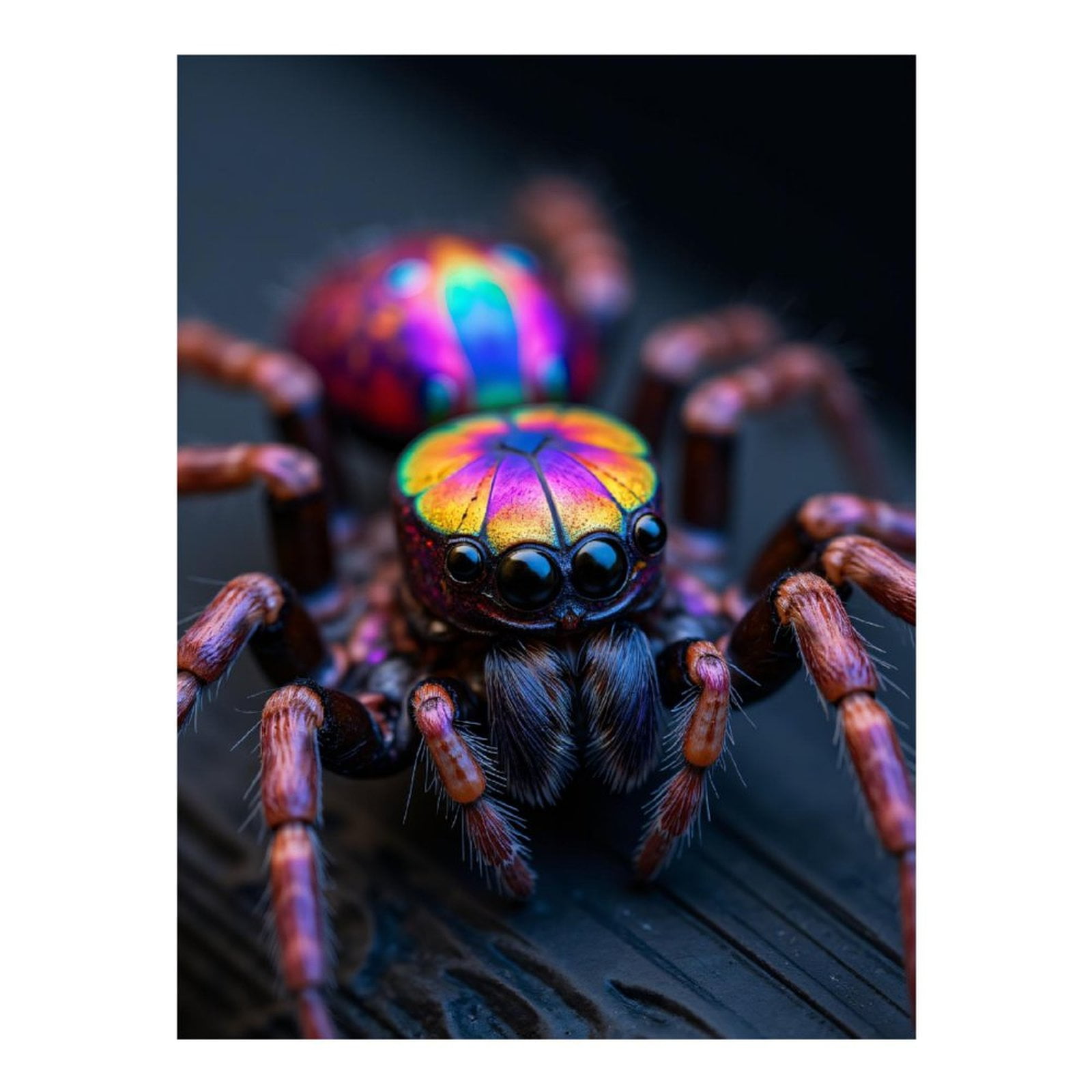 Diamond Art Kit for Adults, Colorful Iridescent Jumping Spider Diamond Painting for Adults Beginners, DIY Diamond Art Painting Kits, 5D Diamond Painting Crafts for Home Decor 12x16 Frameless