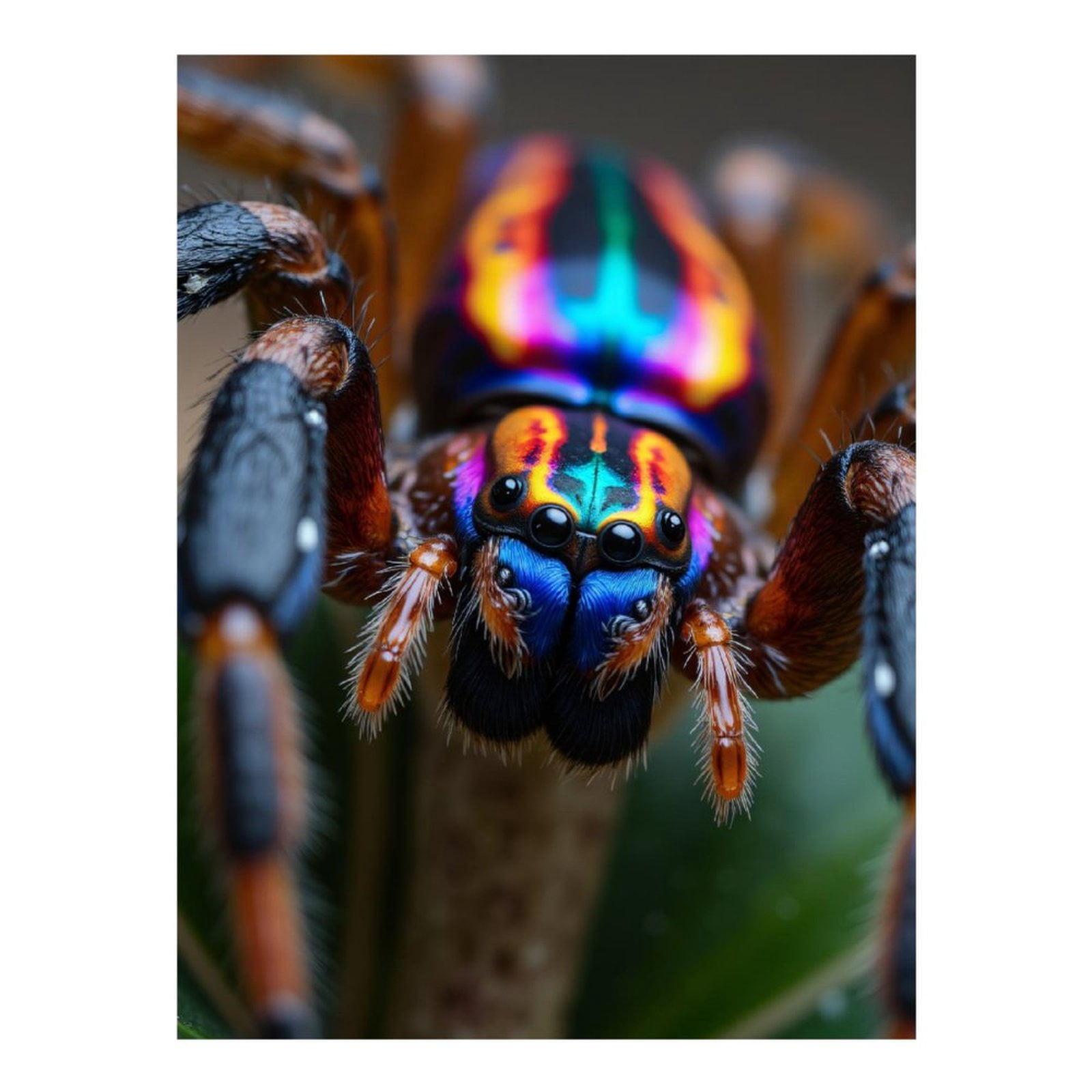 Diamond Art Kit for Adults, Colorful Jumping Spider Closeup Diamond Painting for Adults Beginners, 5D DIY Diamond Art Painting Kits, Colorful Diamond Painting Craft for Home Decor 12x16