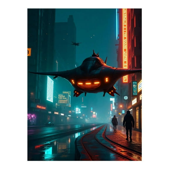 Diamond Art Kit for Adults, Cool Cyberpunk Cityscape Print No.19 Diamond Painting for Adults Beginners, 5D DIY Diamond Art Painting Kits, Colorful Diamond Painting Craft for Home Decor 12x16