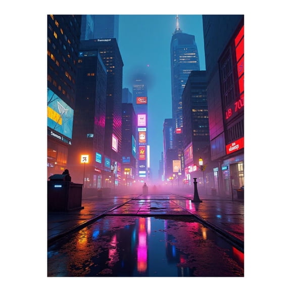 Diamond Art Kit for Adults, Cool Cyberpunk Cityscape Print No.84 Diamond Painting for Adults Beginners, 5D DIY Diamond Art Painting Kits, Colorful Diamond Painting Craft for Home Decor 12x16