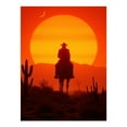 thumbnail image 1 of Diamond Art Kit for Adults, Cowboy Sunset Desert Silhouette Scene Diamond Painting for Adults Beginners, DIY Diamond Art Painting Kits, 5D Diamond Painting Crafts for Home Decor 12x16 Frameless, 1 of 7