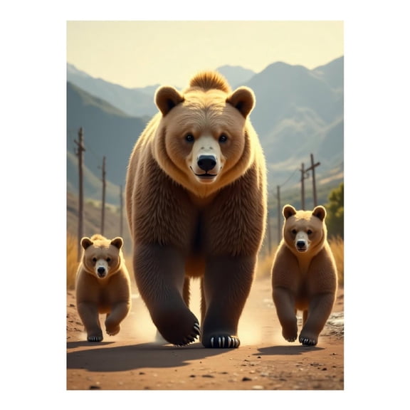 Diamond Art Kit for Adults, Cute Bear Mocha Print No.209 Diamond Painting for Adults Beginners, 5D DIY Diamond Art Painting Kits, Colorful Diamond Painting Craft for Home Decor 12x16