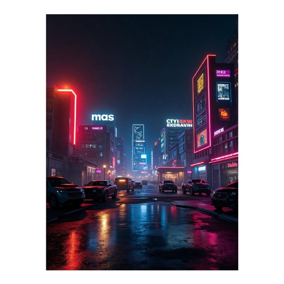 Diamond Art Kit for Adults, Cyberpunk Cityscape Print No.103 Diamond Painting for Adults Beginners, 5D DIY Diamond Art Painting Kits, Colorful Diamond Painting Craft for Home Decor 12x16