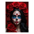 thumbnail image 1 of Diamond Art Kit for Adults, Day Of The Dead Rose Makeup Diamond Painting for Adults Beginners, DIY Diamond Art Painting Kits, 5D Diamond Painting Crafts for Home Decor 12x16 Frameless, 1 of 7