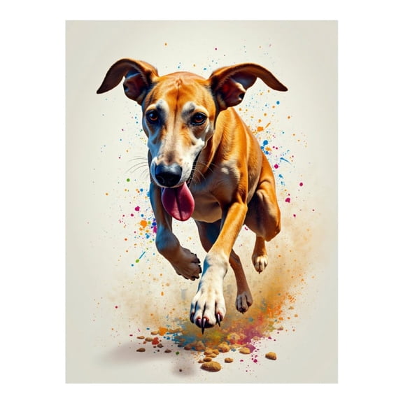 Diamond Art Kit for Adults, Dog Art Splash Lively Run Diamond Painting for Adults Beginners, 5D DIY Diamond Art Painting Kits, Colorful Diamond Painting Craft for Home Decor 12x16