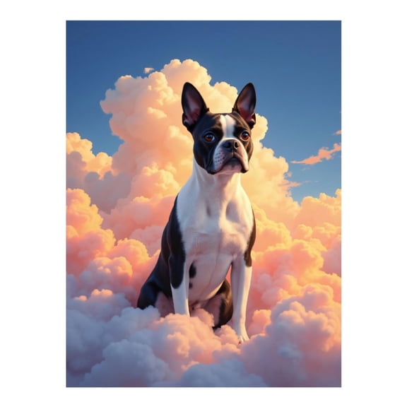 Diamond Art Kit for Adults, Dog Clouds Serenity Skies Diamond Painting for Adults Beginners, DIY Diamond Art Painting Kits, 5D Diamond Painting Crafts for Home Decor 12x16 Frameless