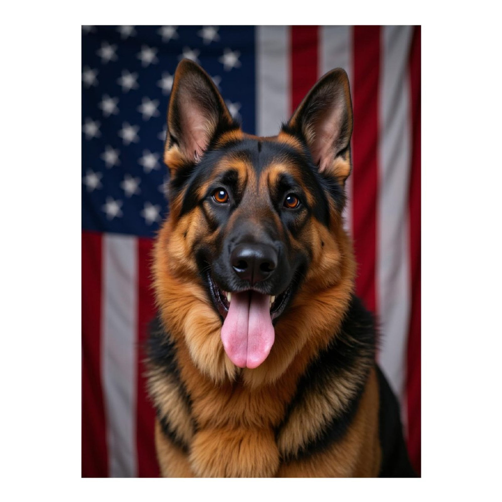 Diamond Art Kit for Adults, Dog Patriotic Flag German Shepherd Diamond Painting for Adults Beginners, 5D DIY Diamond Art Painting Kits, Colorful Diamond Painting Craft for Home Decor 12x16