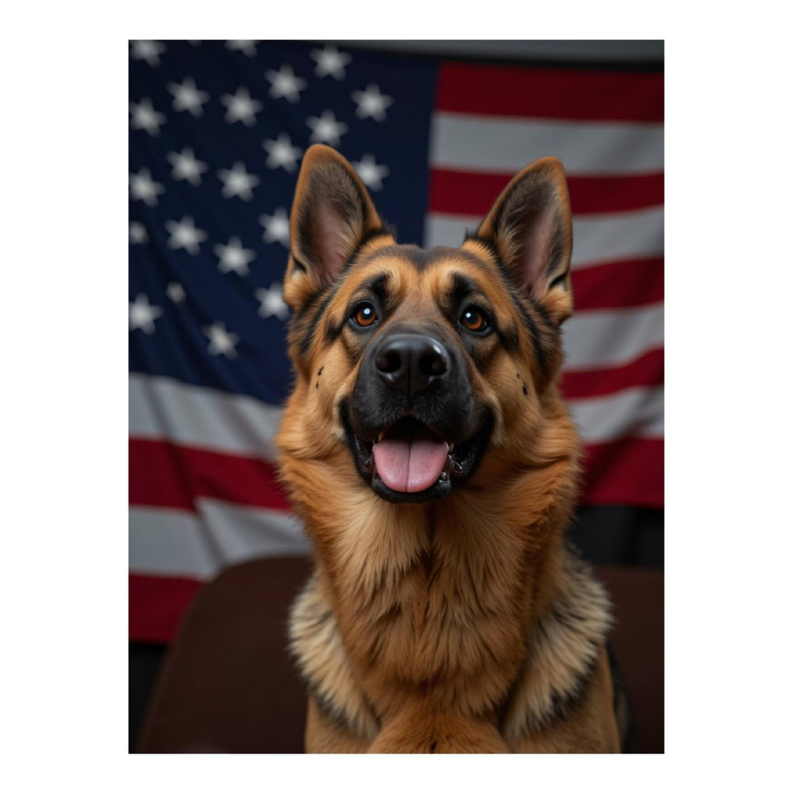 Diamond Art Kit for Adults, Dog Patriotic Flag Portrait Diamond Painting for Adults Beginners, DIY Diamond Art Painting Kits, 5D Diamond Painting Crafts for Home Decor 12x16 Frameless