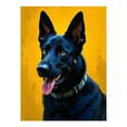 thumbnail image 1 of Diamond Art Kit for Adults, Dog Portrait Black Fur Yellow Background Diamond Painting for Adults Beginners, DIY Diamond Art Painting Kits, 5D Diamond Painting Crafts for Home Decor 12x16 Frameless, 1 of 7