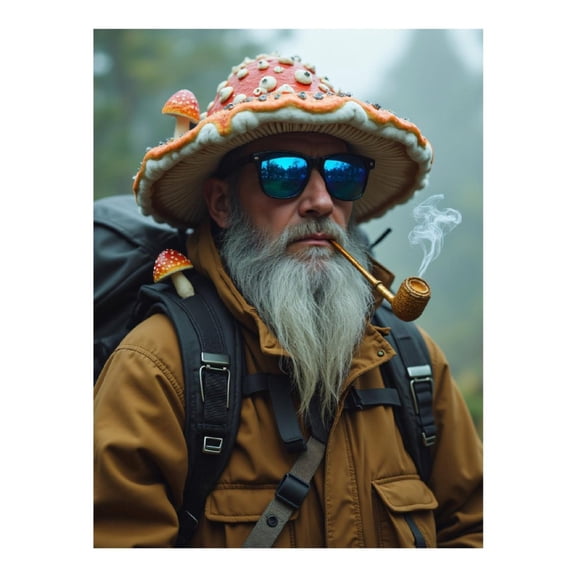 Diamond Art Kit for Adults, Elderly Traveler Forest Pipe Diamond Painting for Adults Beginners, DIY Diamond Art Painting Kits, 5D Diamond Painting Crafts for Home Decor 12x16 Frameless