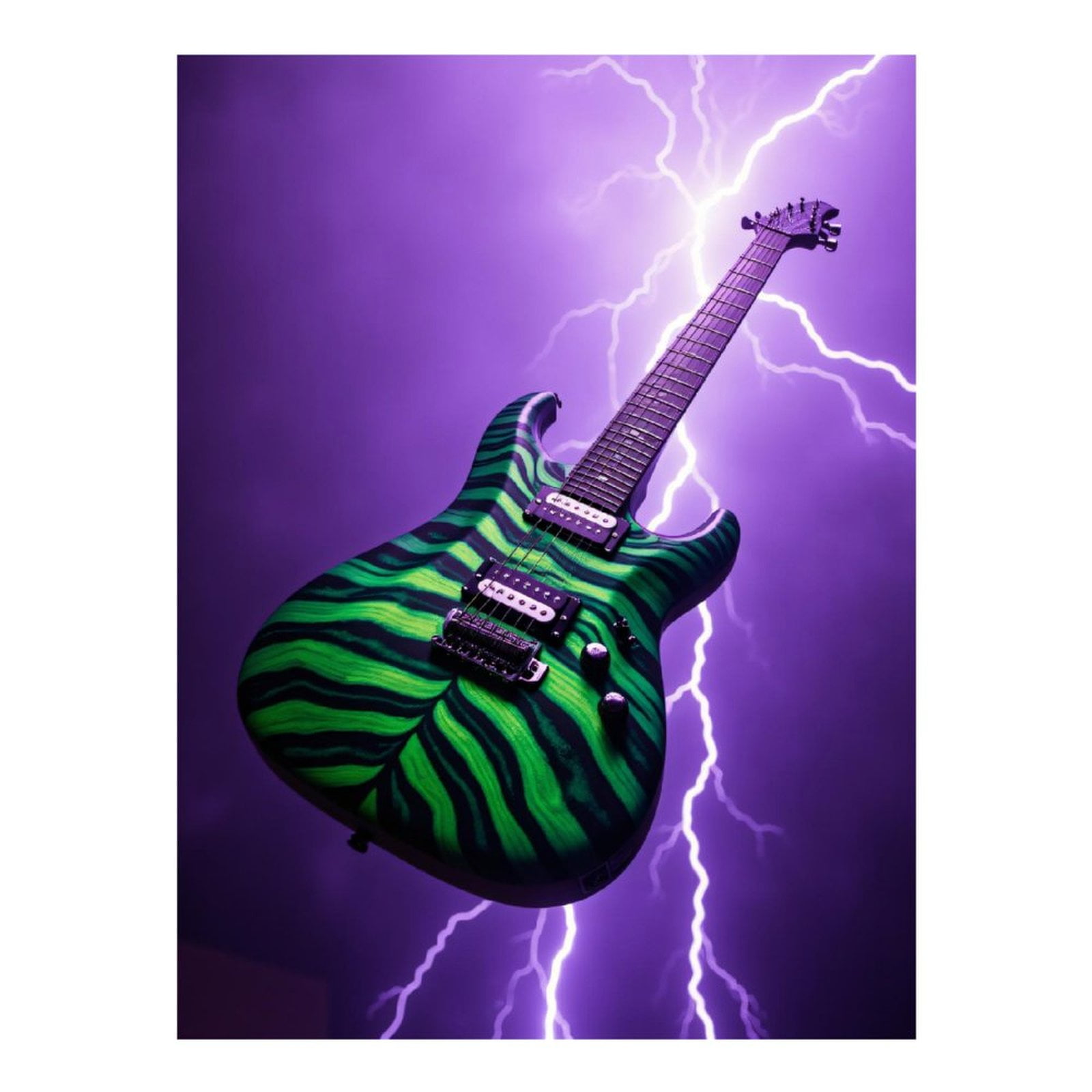 Diamond Art Kit for Adults, Electric Guitar Lightning Burst Diamond Painting for Adults Beginners, DIY Diamond Art Painting Kits, 5D Diamond Painting Crafts for Home Decor 12x16 Frameless