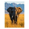 thumbnail image 1 of Diamond Art Kit for Adults, Elephant Grassland Mountain Sunset Diamond Painting for Adults Beginners, 5D DIY Diamond Art Painting Kits, Colorful Diamond Painting Craft for Home Decor 12x16, 1 of 7