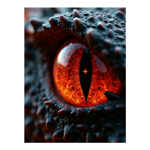 Diamond Art Kit for Adults, Fiery Dragon Eye Close Up Fantasy Diamond Painting for Adults Beginners, 5D DIY Diamond Art Painting Kits, Colorful Diamond Painting Craft for Home Decor 12x16
