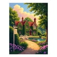 thumbnail image 1 of Diamond Art Kit for Adults, Garden Cottage Scenic Pathway Diamond Painting for Adults Beginners, 5D DIY Diamond Art Painting Kits, Colorful Diamond Painting Craft for Home Decor 12x16, 1 of 7