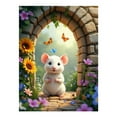 thumbnail image 1 of Diamond Art Kit for Adults, Garden Mouse With Butterflies Diamond Painting for Adults Beginners, DIY Diamond Art Painting Kits, 5D Diamond Painting Crafts for Home Decor 12x16 Frameless, 1 of 7