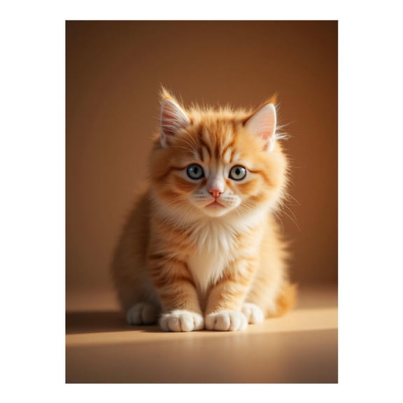 Diamond Art Kit for Adults, Ginger Kitten Soft Fur Portrait Diamond Painting for Adults Beginners, 5D DIY Diamond Art Painting Kits, Colorful Diamond Painting Craft for Home Decor 12x16