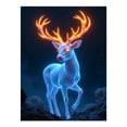thumbnail image 1 of Diamond Art Kit for Adults, Glowing Deer Enchanted Antlers Night Diamond Painting for Adults Beginners, 5D DIY Diamond Art Painting Kits, Colorful Diamond Painting Craft for Home Decor 12x16, 1 of 7