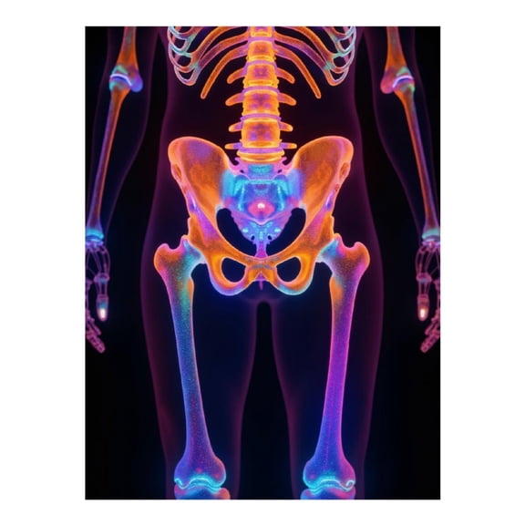Diamond Art Kit for Adults, Glowing Skeleton Vibrant Colors XRay Diamond Painting for Adults Beginners, 5D DIY Diamond Art Painting Kits, Colorful Diamond Painting Craft for Home Decor 12x16