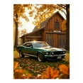 thumbnail image 1 of Diamond Art Kit for Adults, Green Classic Car Autumn Scene Diamond Painting for Adults Beginners, 5D DIY Diamond Art Painting Kits, Colorful Diamond Painting Craft for Home Decor 12x16, 1 of 7