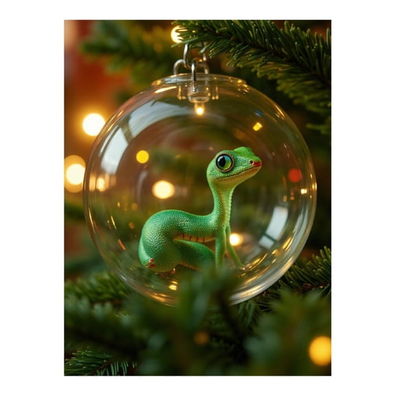 Diamond Art Kit for Adults, Green Lizard Glass Ornament Tree Diamond Painting for Adults Beginners, 5D DIY Diamond Art Painting Kits, Colorful Diamond Painting Craft for Home Decor 12x16