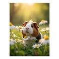 thumbnail image 1 of Diamond Art Kit for Adults, Guinea Pig Among Daisies Meadow Diamond Painting for Adults Beginners, 5D DIY Diamond Art Painting Kits, Colorful Diamond Painting Craft for Home Decor 12x16, 1 of 7