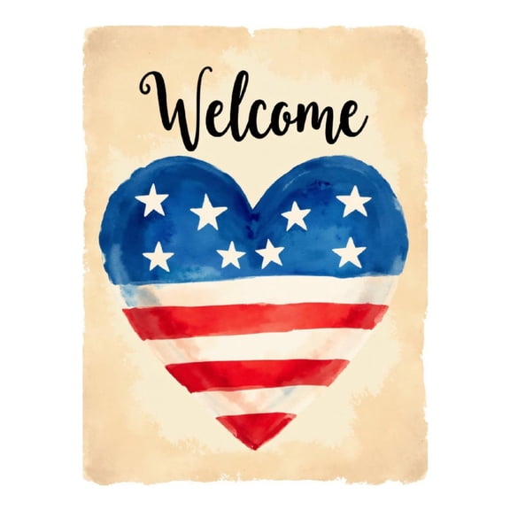 Diamond Art Kit for Adults, Heart Stars Welcome Banner Diamond Painting for Adults Beginners, 5D DIY Diamond Art Painting Kits, Colorful Diamond Painting Craft for Home Decor 12x16