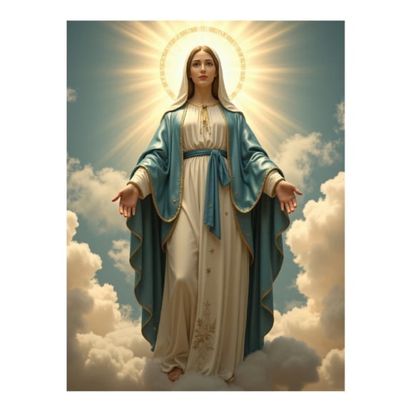 Diamond Art Kit for Adults, Heavenly Figure Clouds Robes Diamond Painting for Adults Beginners, DIY Diamond Art Painting Kits, 5D Diamond Painting Crafts for Home Decor 12x16 Frameless