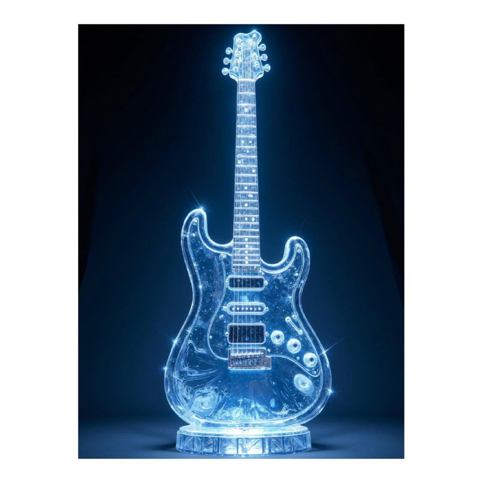 Diamond Art Kit for Adults, Illuminated Crystal Guitar Diamond Painting for Adults Beginners, 5D DIY Diamond Art Painting Kits, Colorful Diamond Painting Craft for Home Decor 12x16