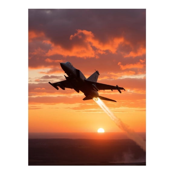 Diamond Art Kit for Adults, Jet Sunset Sky Blaze Flight Diamond Painting for Adults Beginners, DIY Diamond Art Painting Kits, 5D Diamond Painting Crafts for Home Decor 12x16 Frameless