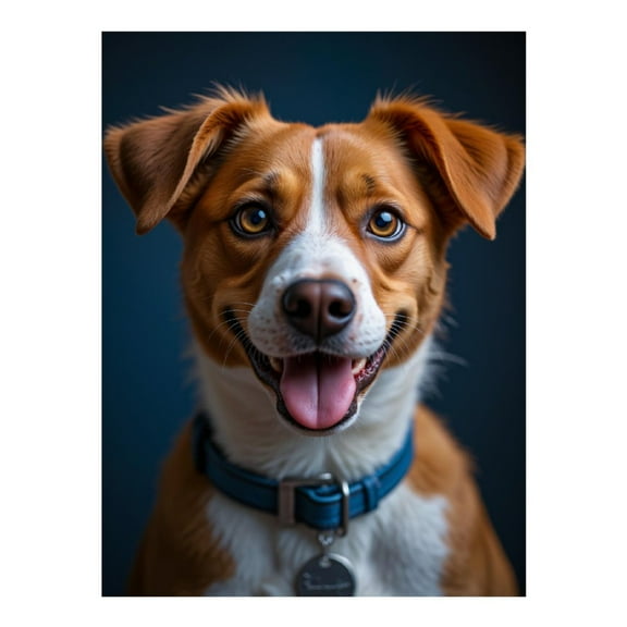 Diamond Art Kit for Adults, Joyful Dog With Blue Collar Diamond Painting for Adults Beginners, 5D DIY Diamond Art Painting Kits, Colorful Diamond Painting Craft for Home Decor 12x16