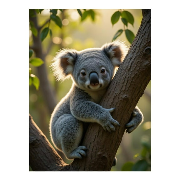 Diamond Art Kit for Adults, Koala Perched Among Greenery Diamond Painting for Adults Beginners, DIY Diamond Art Painting Kits, 5D Diamond Painting Crafts for Home Decor 12x16 Frameless
