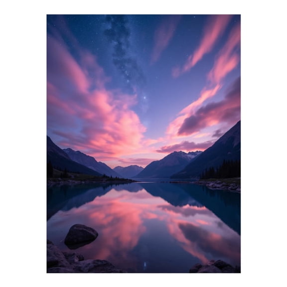 Diamond Art Kit for Adults, Lake Reflections Sky Diamond Painting for Adults Beginners, DIY Diamond Art Painting Kits, 5D Diamond Painting Crafts for Home Decor 12x16 Frameless